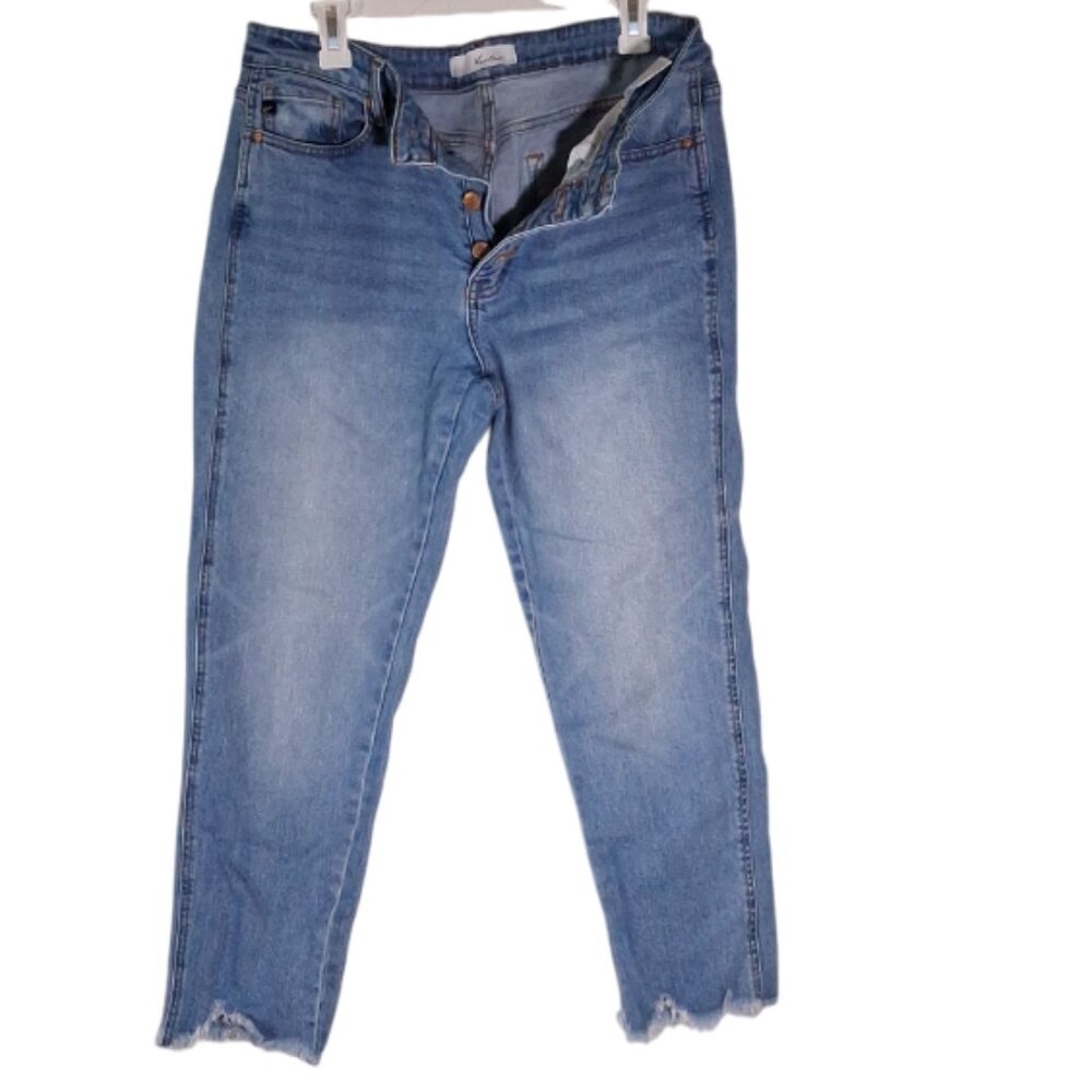 Size 11/29 KanCan jeans, button fly, frayed hem